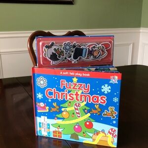 Fuzzy Christmas Soft Felt Play Book
